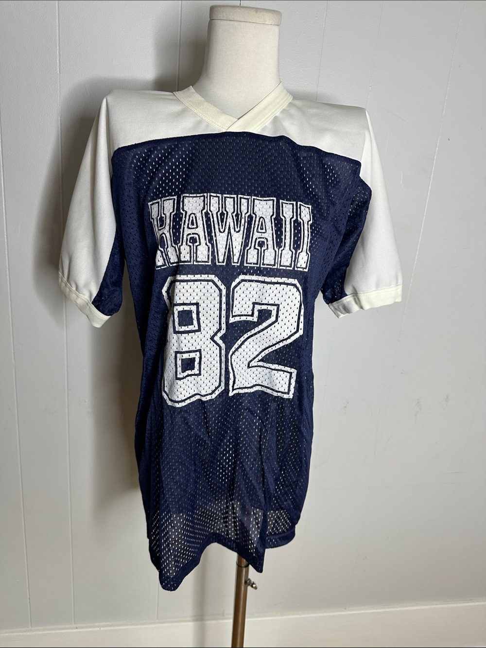 Vintage 80s Hawaii 82 Net Jersey Football Shirt
